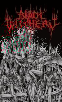 Image 2 of BLACK WITCHERY - INFERNO OF SACRED DESTRUCTION (CASSETTE)