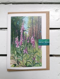 Image 2 of 'FOXGLOVES AT CARDINHAM' CARD