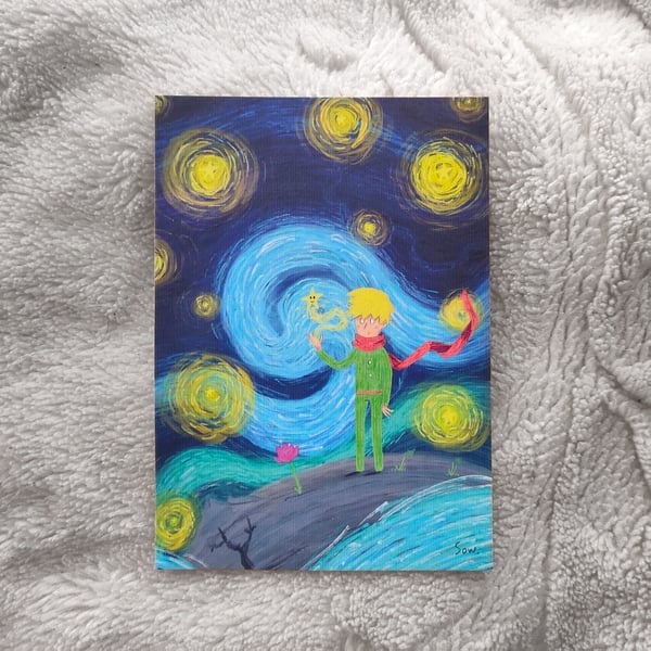 Image of Starry night - postcard