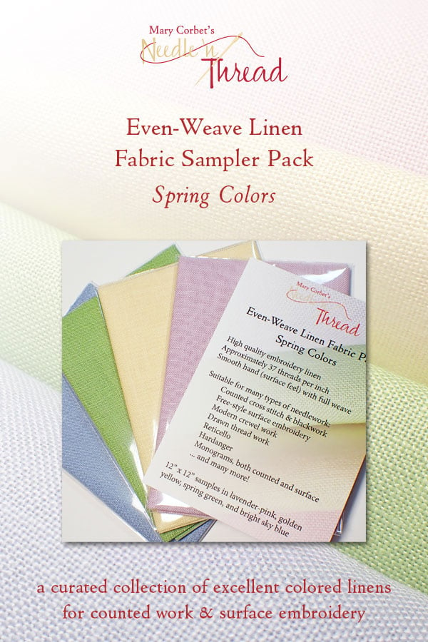 Image of Even-Weave Colored Linen Sample Pack