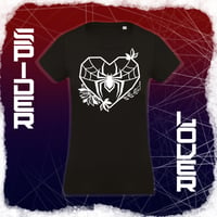 Image 1 of 🔸 PRECOMMANDE🔸 T-shirt noir🕸️ SPIDER LOVER 🕸️ - adultes