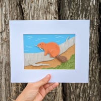 Cut paper beaver