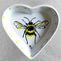 Image 1 of Bee Trinket dish (hand-painted)