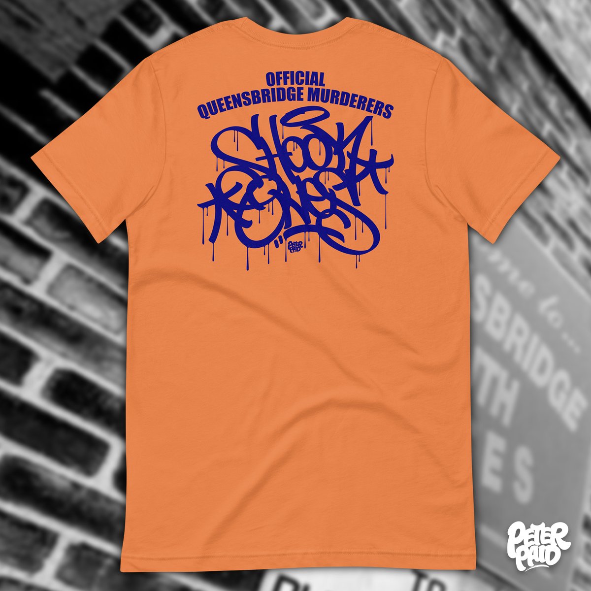 Image of Halfway Crooks T-Shirt - Orange/Blue