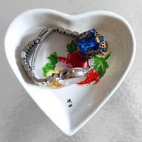 Image 3 of Juicy Strawberries Trinket Dish (hand-painted)