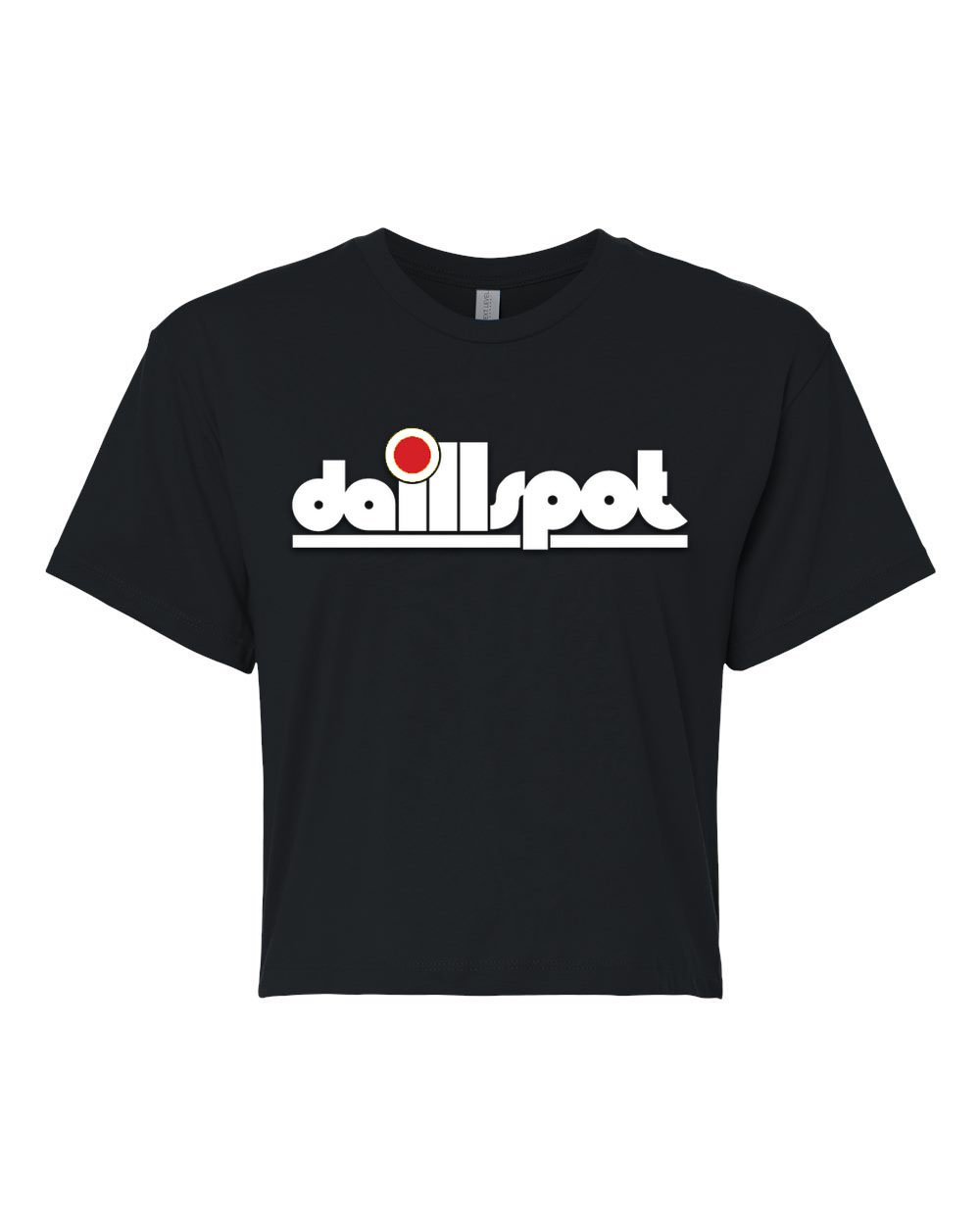 Da ILL Spot Soft Cotton Logo Crop Top