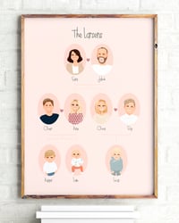 Image 1 of NEW! Family Tree custom portrait