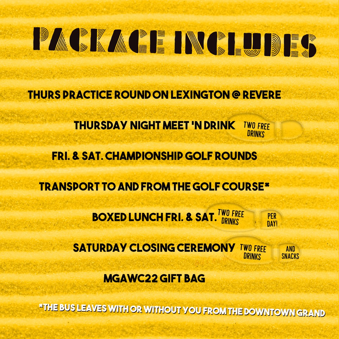 Image of 4 Nights 3 Rounds // Wed. November 9th Check-In