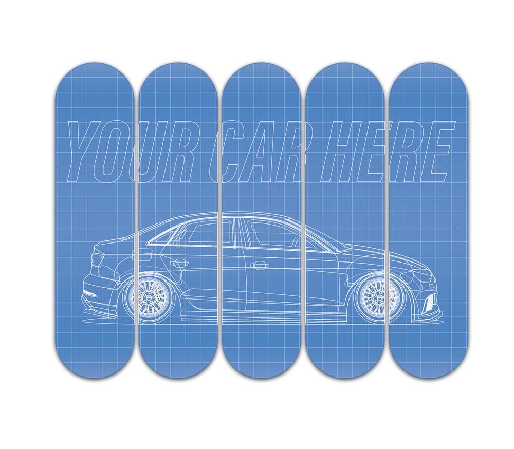 Image of 5 BOARD CENTRE PIECE ***ADD YOUR ARTWORK FIRST!!!***