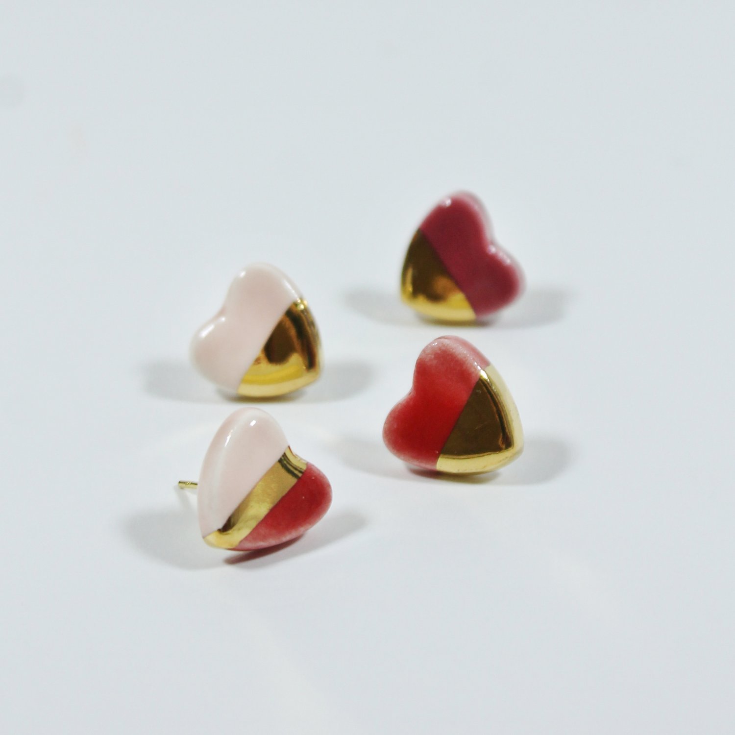 Medium Heart Studs