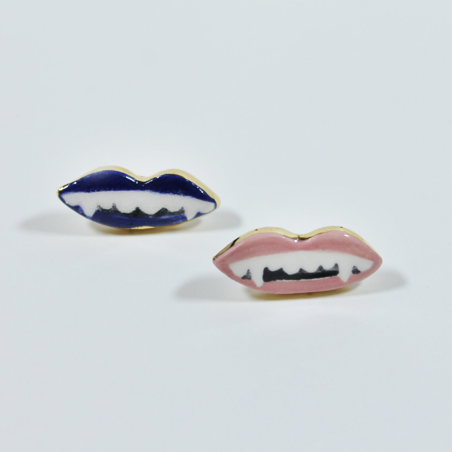 Vampire Lips Studs