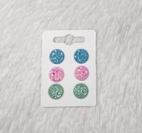 Pastel Trio Druzzy Studs