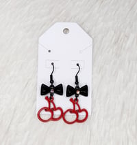 Bow Cherry Dangles