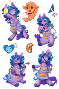 Izzy Holographic Sticker Sheet