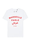 MARSEILLE PARLE عرب TEESHIRT BLANC / ROUGE