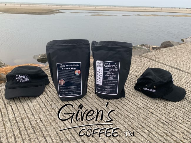 Hats of Given's Coffee™ Sip & Save Kids Lives™
