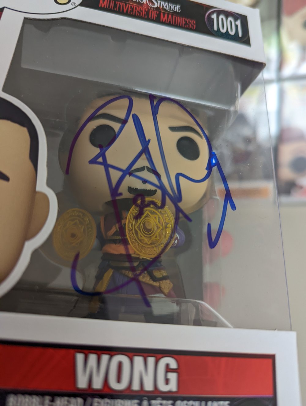 Marvel Doctor Strange Wong Signed Funko Pop