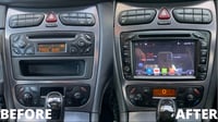 Image 1 of Mercedes C/CLK Viano/Vito W203 W209 W168 Android Auto Apple CarPlay Headunit DAB Radio Sat Nav BT