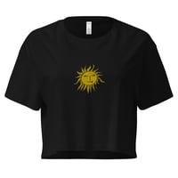 Image 4 of Embroidered sun crop top