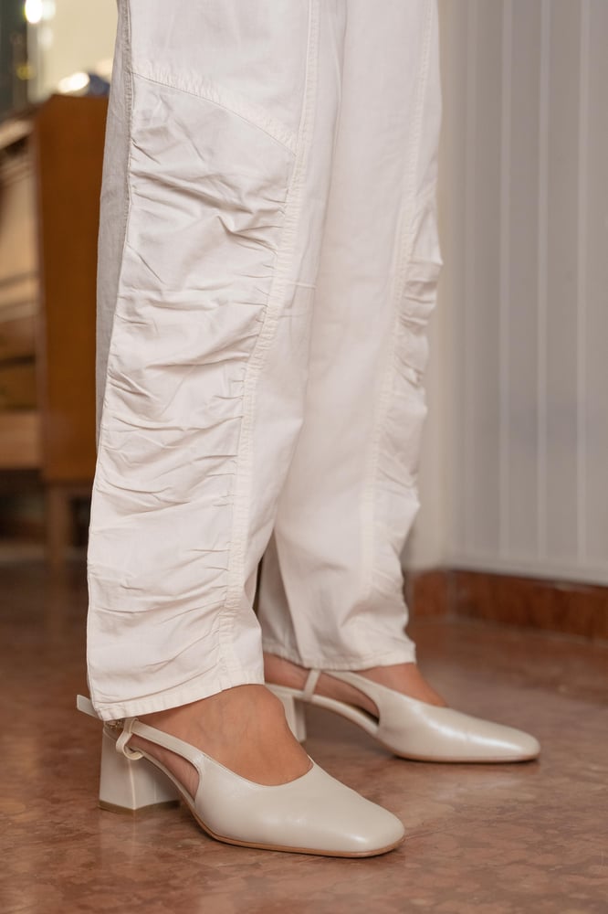 Image of Pantalone bianco ankle