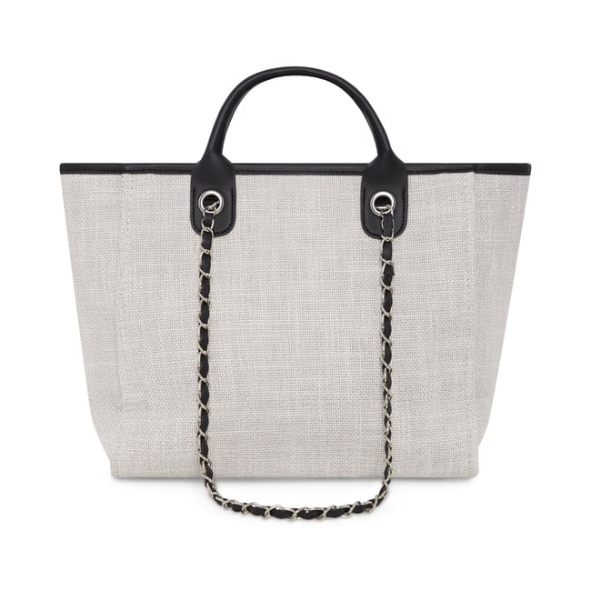 Cream/Black Tote Bag (Packs of 6 - 12)