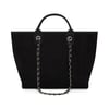 Black Canvas Tote Bag (Packs of 6 - 12)