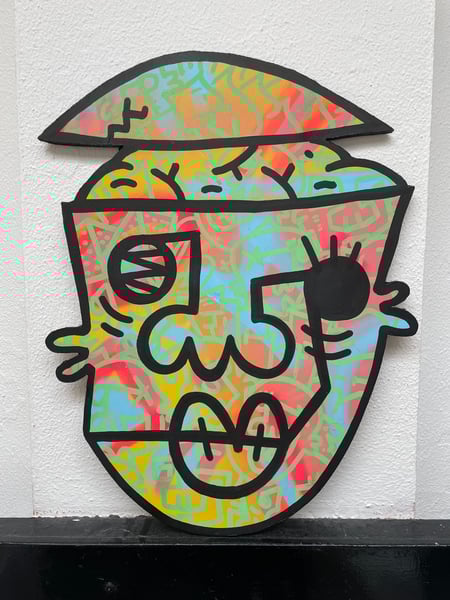 Image of 'Untitled' original Faces cut out.