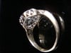 Victorian 18ct yellow gold large old mine cut diamond 1.75ct cluster ring 