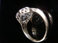 Image 2 of Victorian 18ct yellow gold large old mine cut diamond 1.75ct cluster ring 