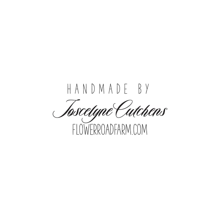 Handmade by Name and URL stamp