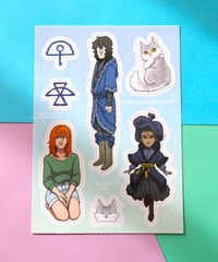 Image 1 of The Witch Door sticker sheet