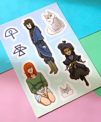 Image 2 of The Witch Door sticker sheet