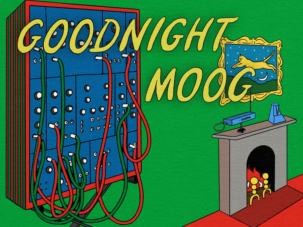 Goodnight Moog Print 12"x16"