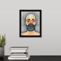 Image 4 of Bearded Man REPRODUCTION Gallery Canvas Wrap