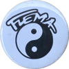 Flema White Yin and Yang Pin