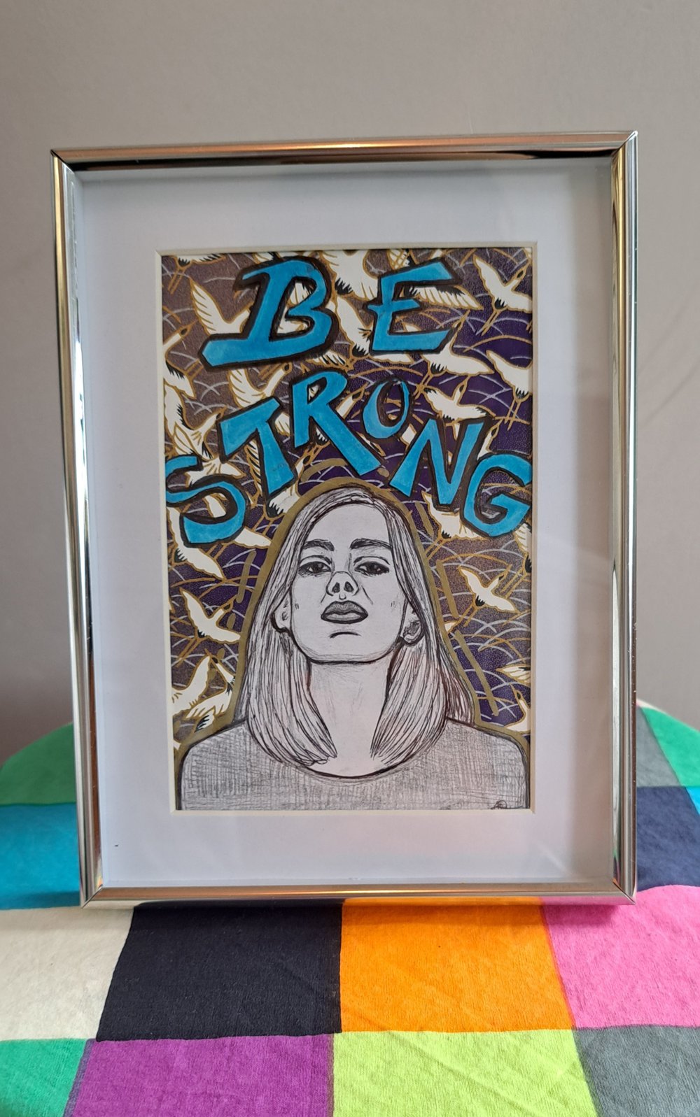 Collage: Be Strong - FRAMED 