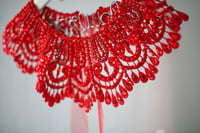 Image 3 of Red elegant beaded cape