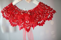 Image 4 of Red elegant beaded cape