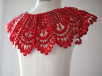 Image 5 of Red elegant beaded cape