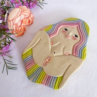 Image 1 of Curvy Girl Plate - Mermaid 