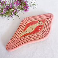 Image 2 of Small Vulva Plate / Incense Holder