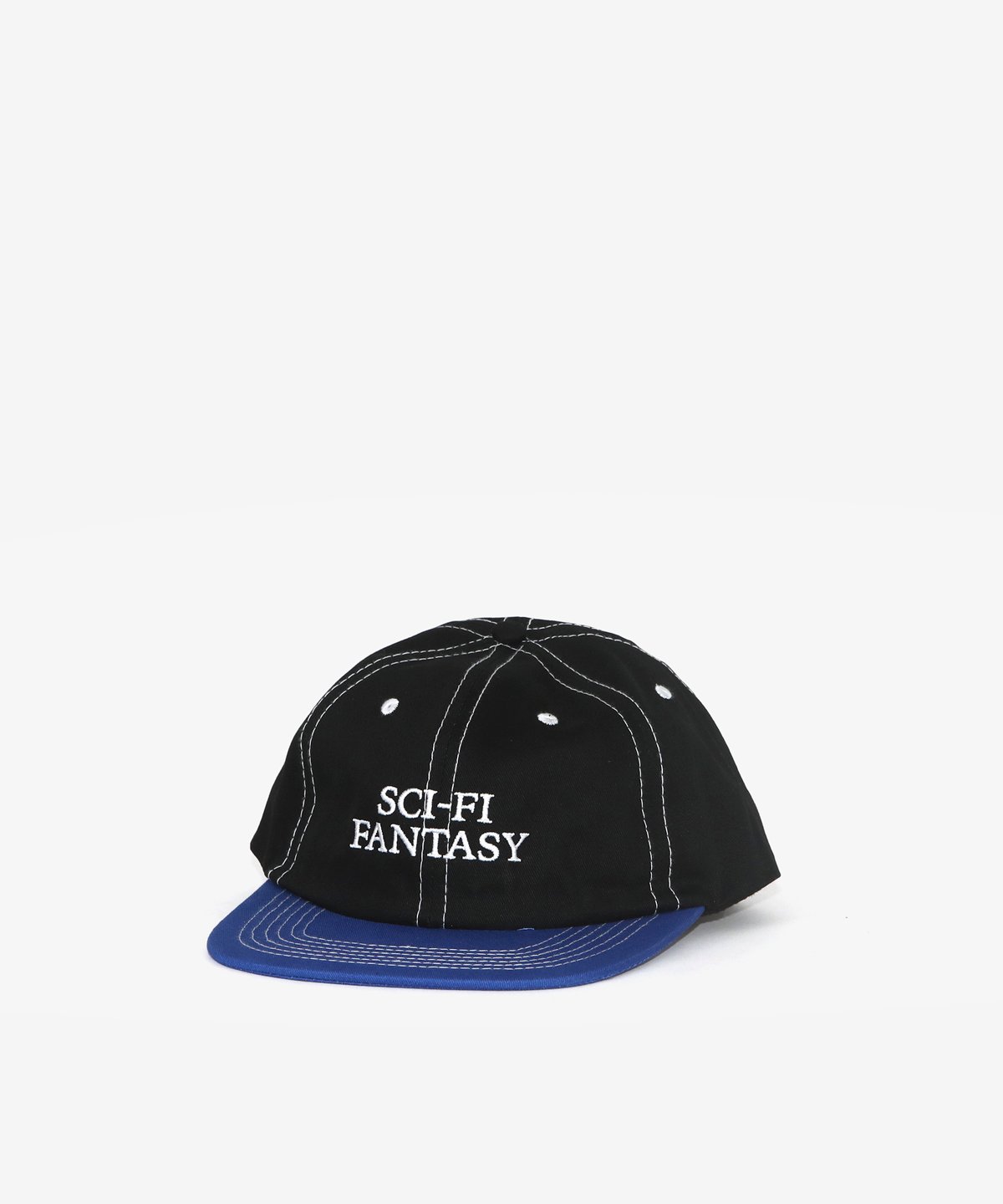 Image of SCI-FI FANTASY_LOGO HAT :::BLACK/ROYAL:::