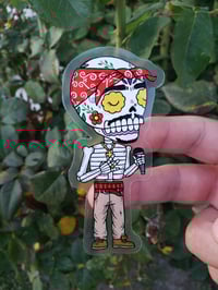 Tupac Calavera Clear Vinyl Sticker