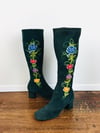1970s Embroidered "Penny Lane" Leather Boots