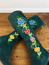 1970s Embroidered "Penny Lane" Leather Boots