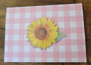 Image of Sunflower Checked (Pink)- **Ukrainian Refugee Fundraiser**