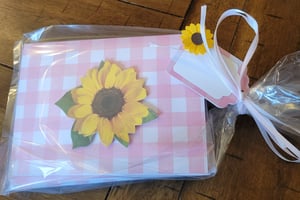 Image of Sunflower Checked (Pink)- **Ukrainian Refugee Fundraiser**