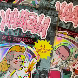 Image of Sticker pack 4+1 hologràfic!