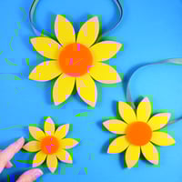 Image 1 of Yellow Daisy Necklaces and Brooch