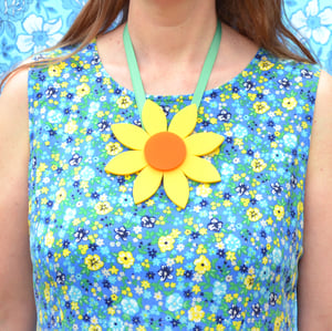 Image of Yellow Daisy Necklaces and Brooch